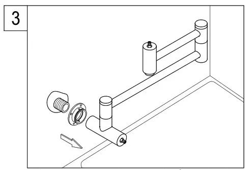 KINGSTON KS4101ZL Pot Filler in Polished Chrome - FIG 3