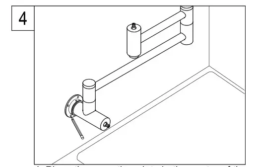 KINGSTON KS4101ZL Pot Filler in Polished Chrome - FIG3