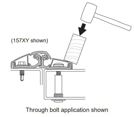 IVES Full Surface Continuous Hinges Installation Guide - Install door leaf cover
