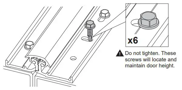 IVES Full Surface Continuous Hinges Installation Guide - Install screws into lock side end of each horizontal slot
