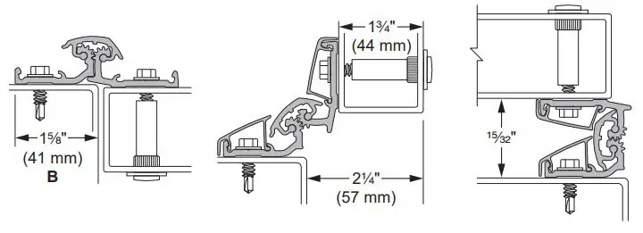 IVES Full Surface Continuous Hinges Installation Guide - Maximum Net Opening