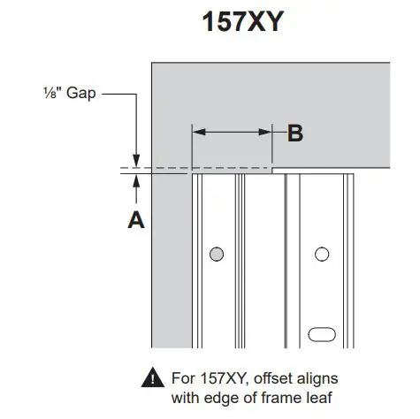 IVES Full Surface Continuous Hinges Installation Guide - Through bolt application shown
