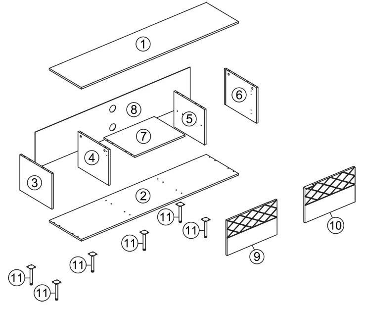 OVELA OVCHRISEUBA Christian Entertainment Unit - COMPONENTS
