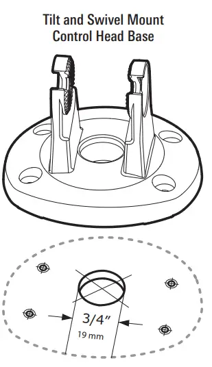 HUMMINBIRD PiranhaMAX 4 Fishfinder - Control Head Base 1