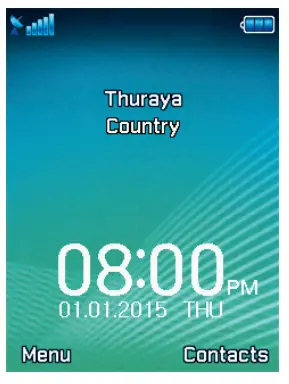 THURAYA XT PRO Satellite Phone - Default shortcuts
