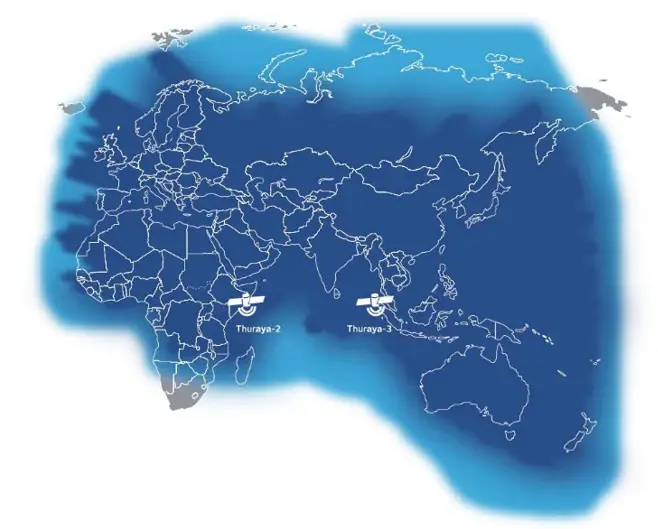 THURAYA XT PRO Satellite Phone - Map