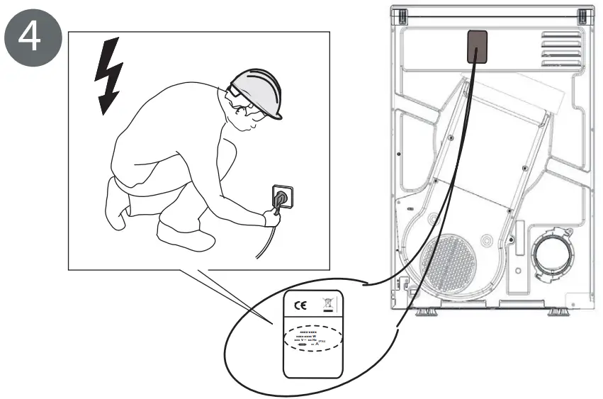 INDESIT I1D80WUK Vented Tumble Dryer - FIGURE 4
