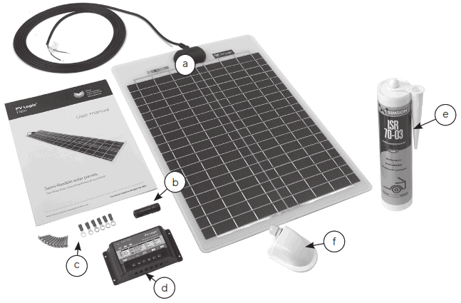 Solar Technology International STPVF100SCB Semi-Flexible Solar Panels - 1