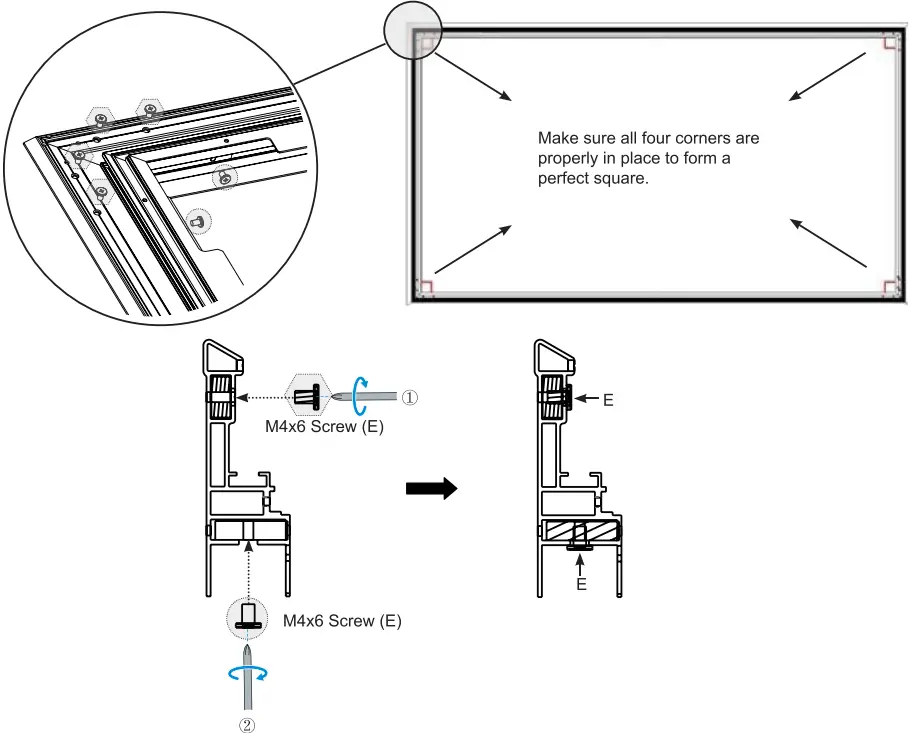 Hisense L5G 4K UHD Ultra-Short Throw Laser Projector & 100 Screen TV Frame Assembly