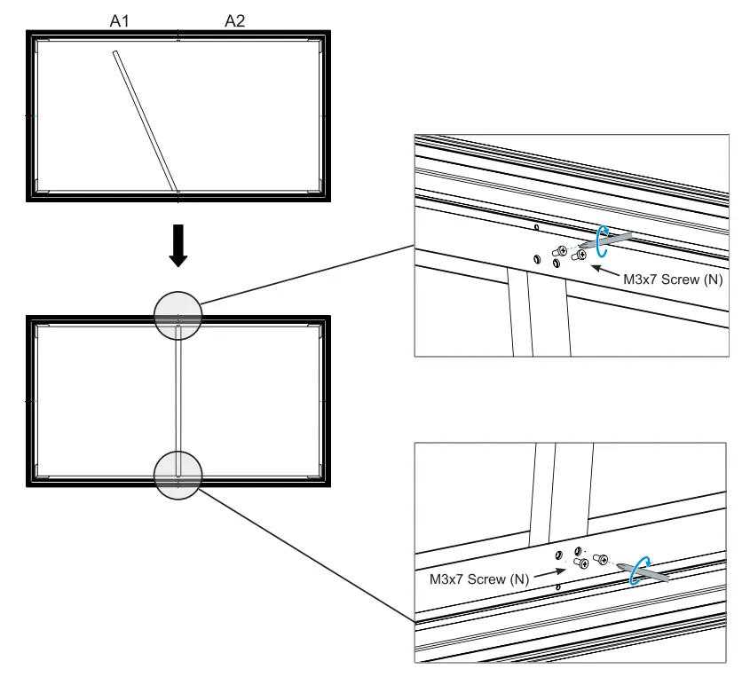 Hisense L5G 4K UHD Ultra-Short Throw Laser Projector & 100 Screen TV Frame Assembly