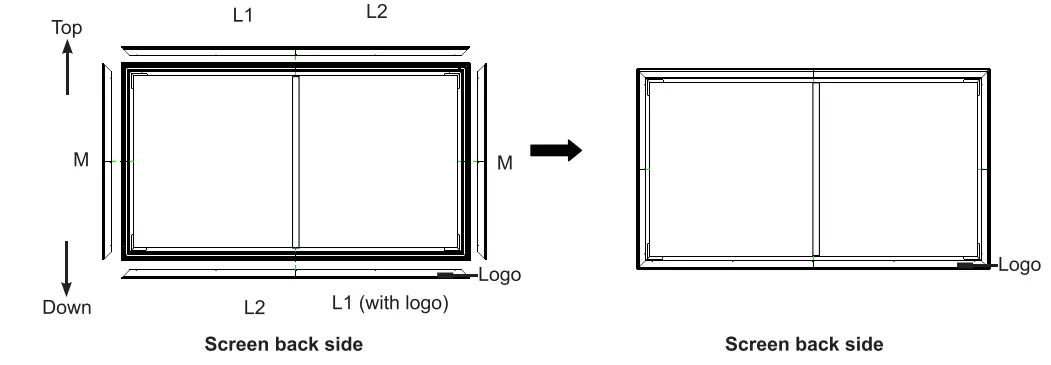 Hisense L5G 4K UHD Ultra-Short Throw Laser Projector & 100 Screen TV Outer Frame Installation