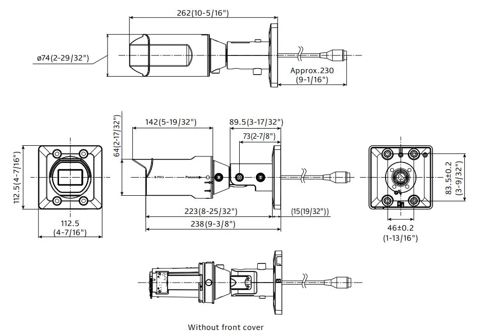 Panasonic WV-U1542LA 4MP Varifocal Lens Outdoor Bullet Network Camera - fig 1