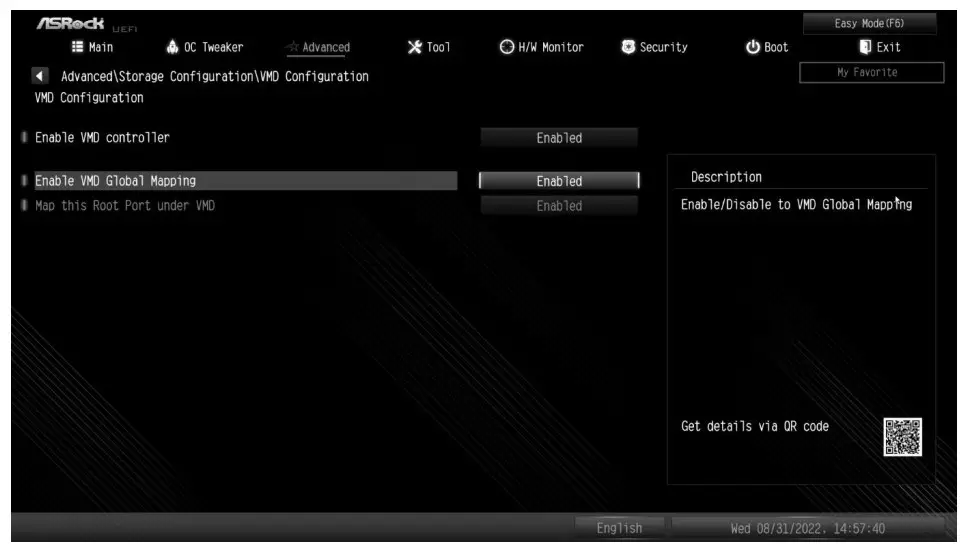 ASRock RAID Array Configuring Using UEFI Setup Utility - Figure 2
