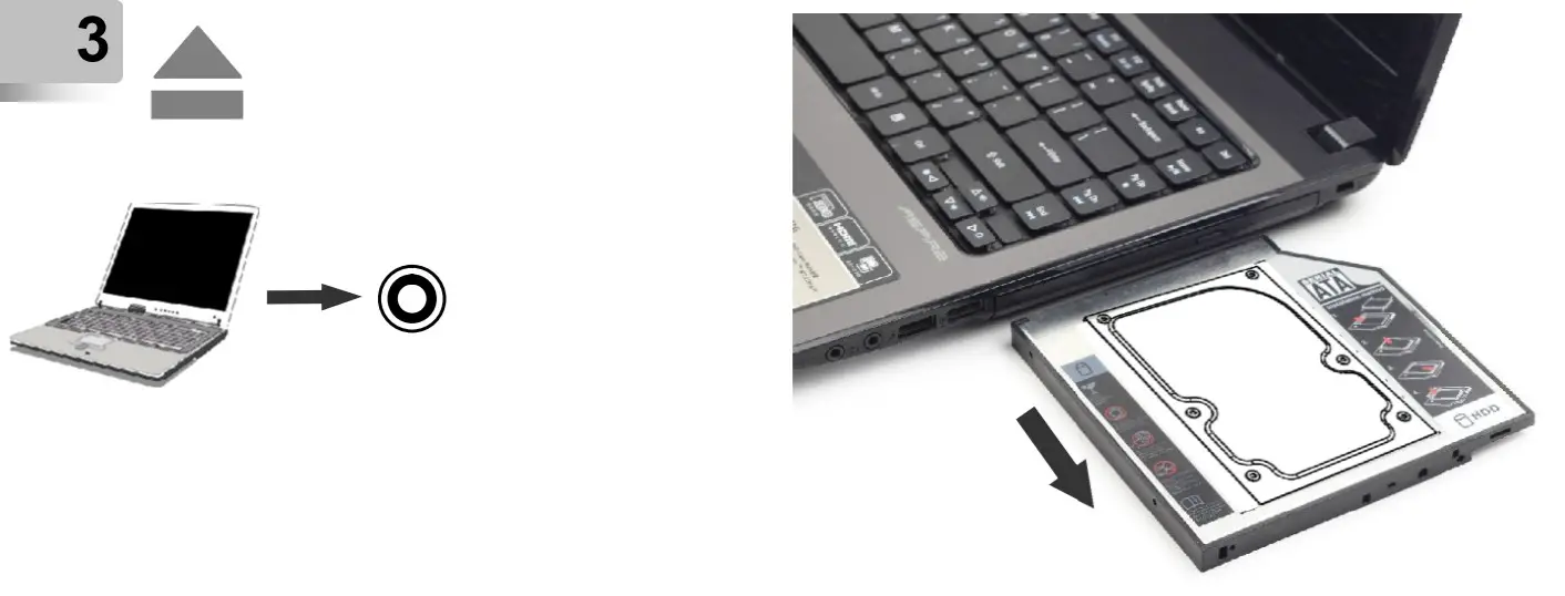 gembird MF-95-01 Slim Mounting Frame for 2.5 Drive to 5.25 Bay - fig3