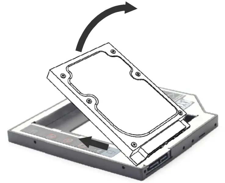 gembird MF-95-01 Slim Mounting Frame for 2.5 Drive to 5.25 Bay - fig4