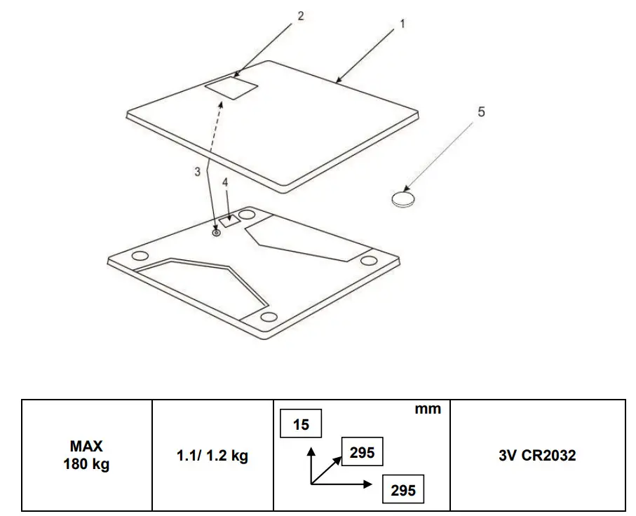 SCARLETT SC-BS33E046 Bathroom Scale - Figure 1