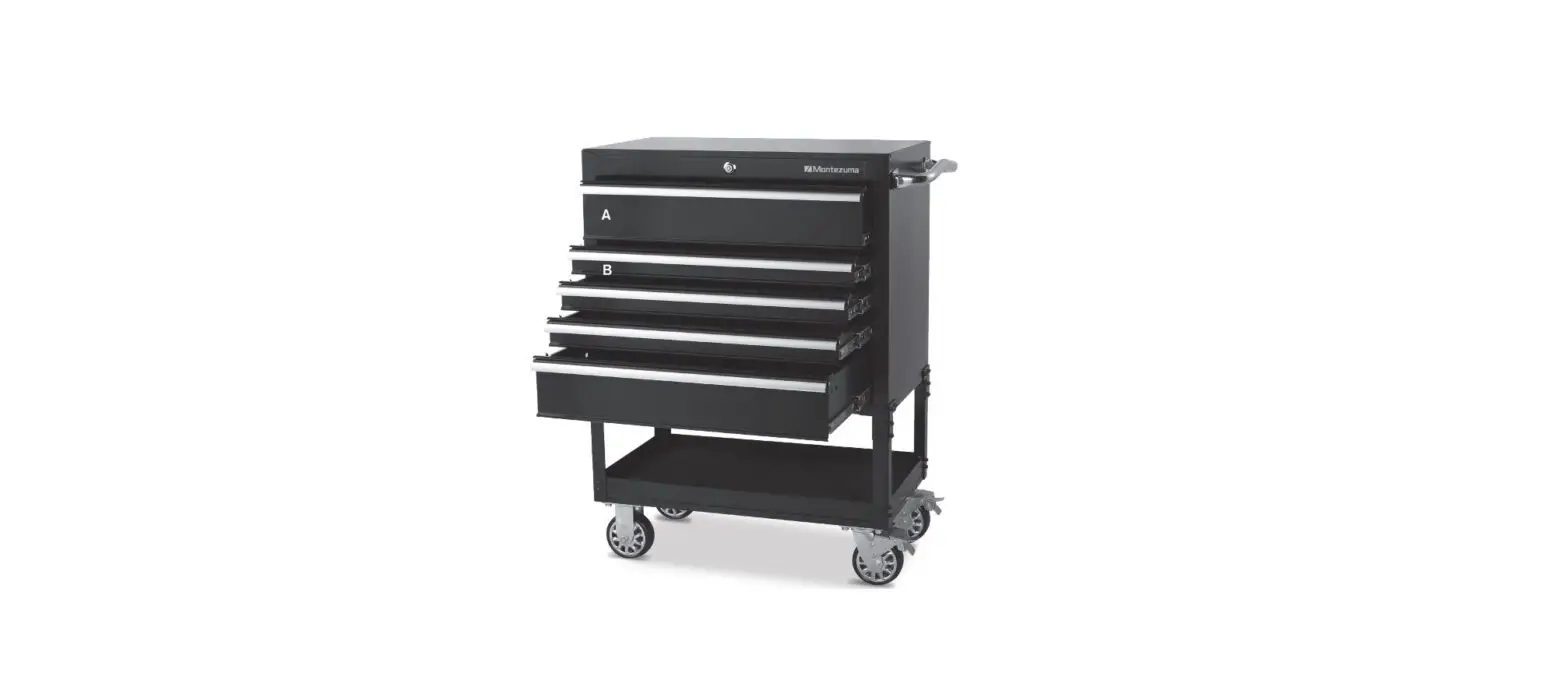 Montezuma 3005uc 30 Inch 5-drawer Utility Cart Owner's Manual