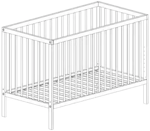 mokee Mini Transformable Baby Cot A01