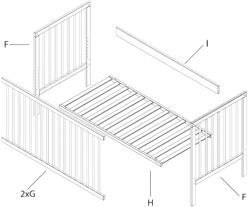 mokee Mini Transformable Baby Cot B01