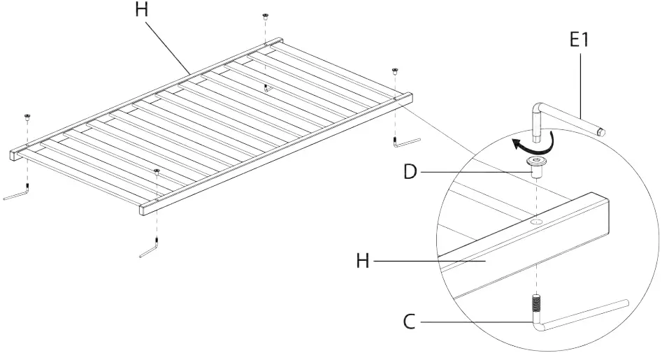 mokee Mini Transformable Baby Cot B02