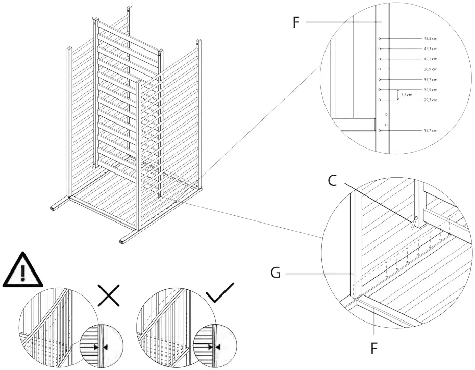 mokee Mini Transformable Baby Cot B04