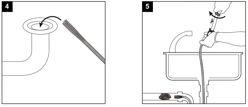 KOBALT 59185 3 8 in x 25 ft High Carbon Wire Drain Auger - Fig 1