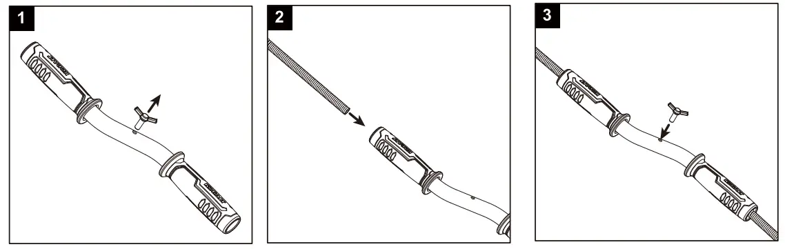 KOBALT 59185 3 8 in x 25 ft High Carbon Wire Drain Auger - Fig