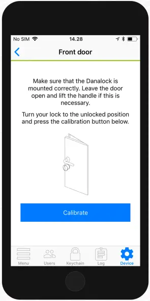 danalock V3 Smart Door Lock - Automatic calibration