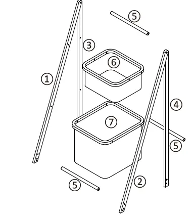 rebrilliant 43226290 Bamboo 2 Tier Laundry Stand on Wheels 02