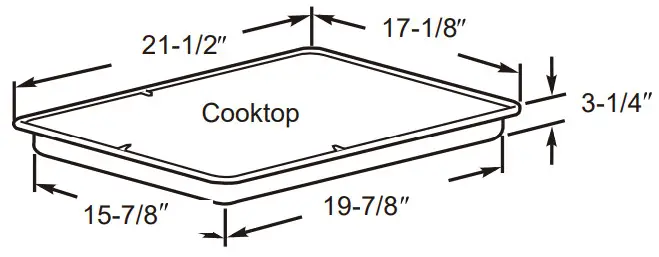 GASLAND Pro CH1212BS Electric Ceramic Cooktop - cooktop dimensions