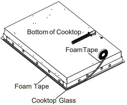 GASLAND Pro CH1212BS Electric Ceramic Cooktop - foam tape