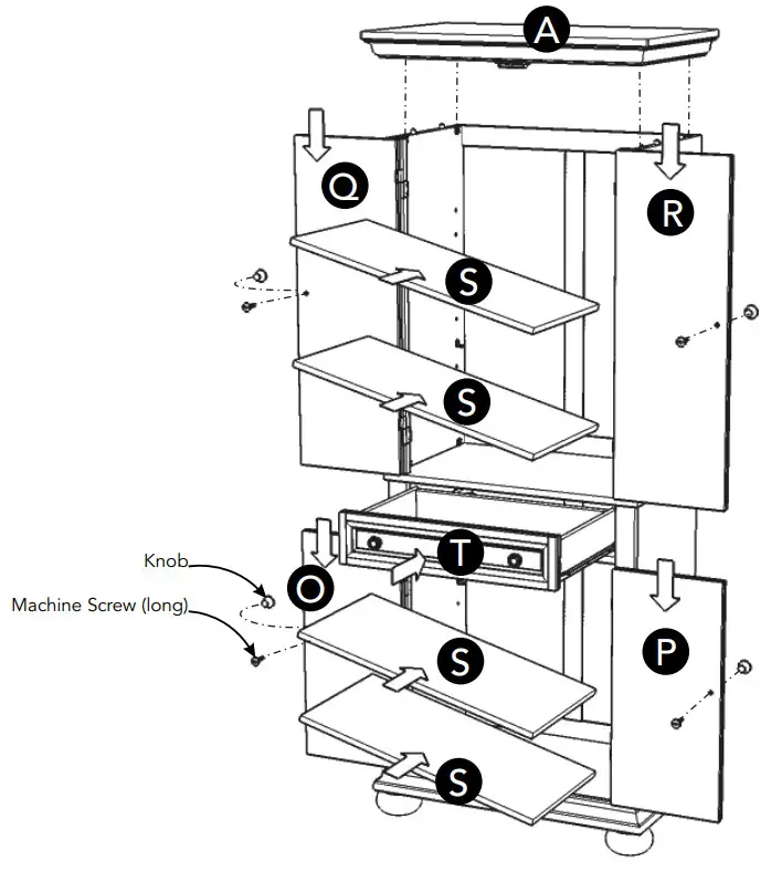 homestyles 5427 691 Pantry - Knobs to Doors