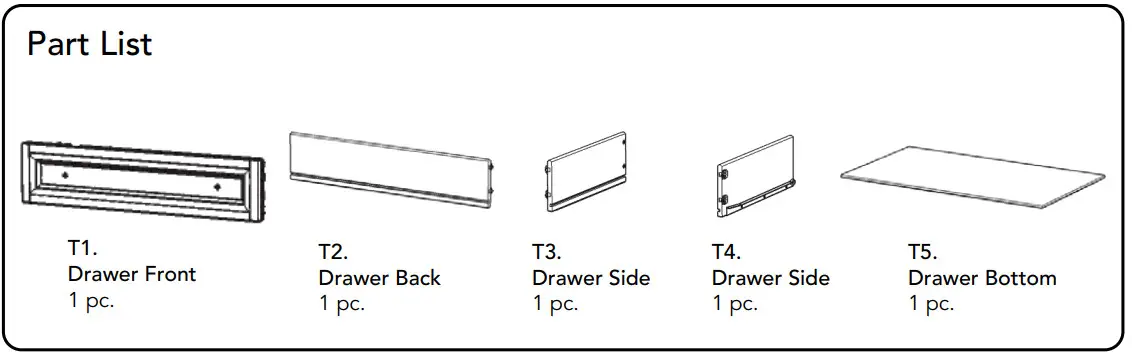 homestyles 5427 691 Pantry - Part List2