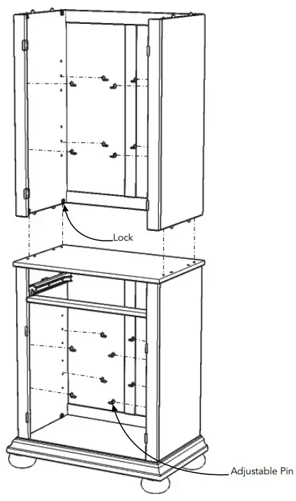 homestyles 5427 691 Pantry - then flip Locks