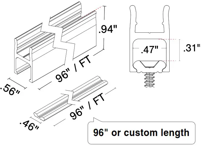 TRAN LED WAVE RGB Q CAP Flexible Fixtures - Mounting 4