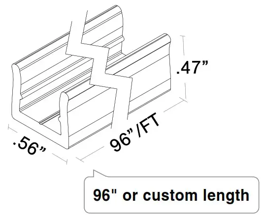 TRAN LED WAVE RGB Q CAP Flexible Fixtures - Mounting 6