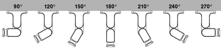 TRAN LED WAVE RGB Q CAP Flexible Fixtures - Mounting Accessories