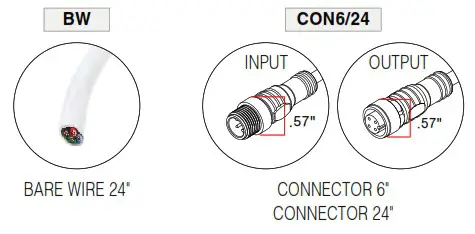 TRAN LED WAVE RGB Q CAP Flexible Fixtures - Rated 7