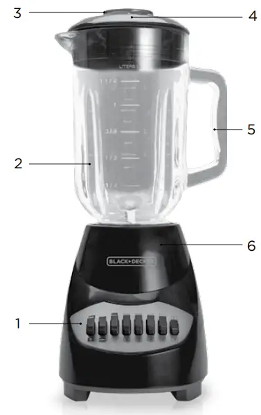 BLACK+DECKER-BL2010BP-Crush-Master-10-Speed-Blender-fig-1