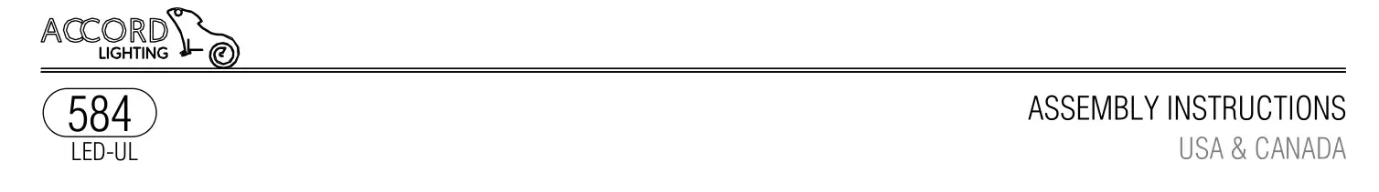 ACCORD LIGHTING Ceiling Mounted 584 LED-UL Installation Guide