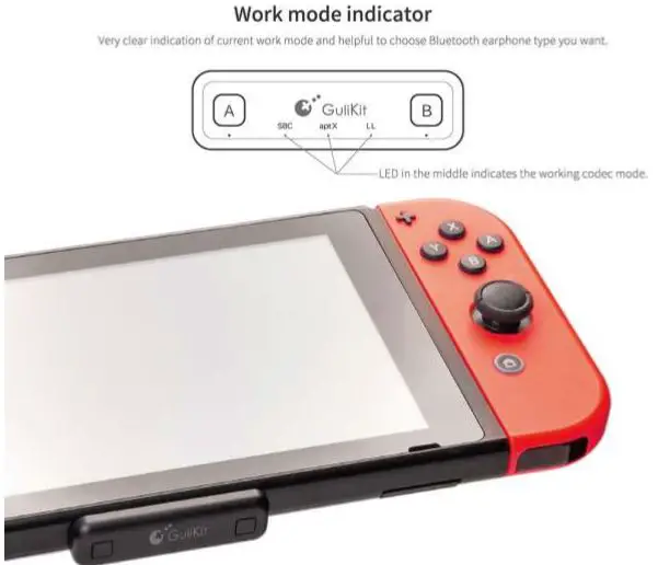 ROUTE AIR Bluetooth Audio USB Transmitter - Work Mode Indicator