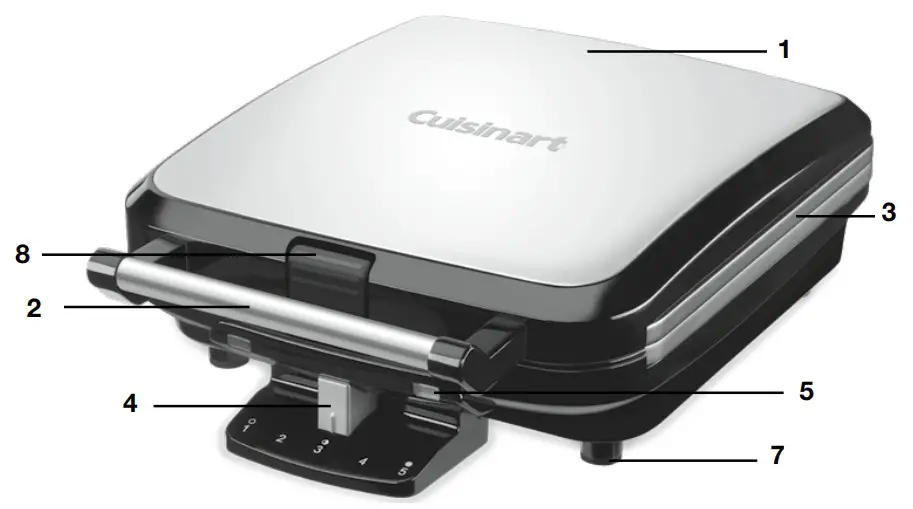 Cuisinart WAF-150 4-Slice Belgian Waffle Maker - fig 1
