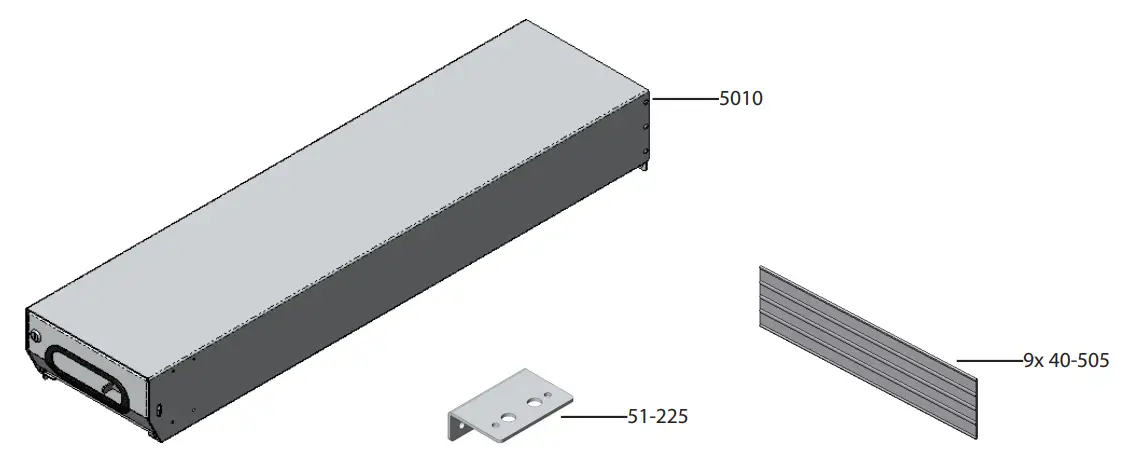 RANGER DESIGN 5010 Partslider Aluminum Drawer - Fig