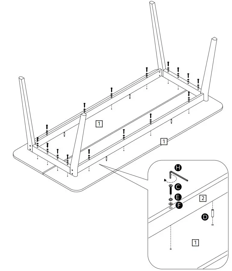 habitat Nel 2151885 Wood Dining Table User Guide - How to use