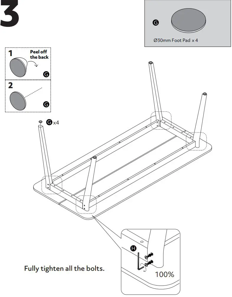 habitat Nel 2151885 Wood Dining Table User Guide - How to use