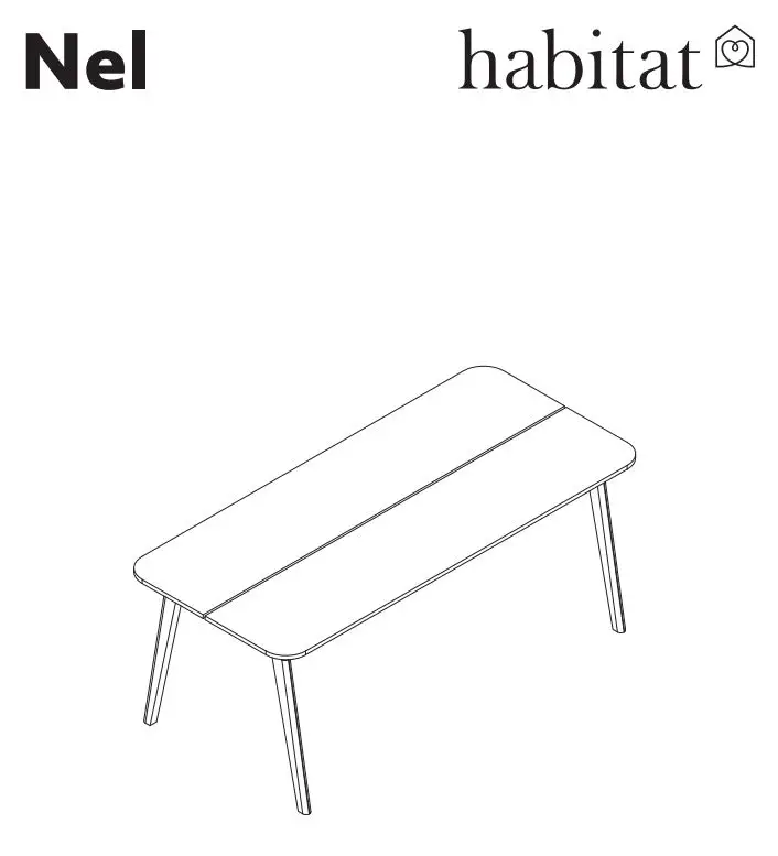 habitat Nel 2151885 Wood Dining Table User Guide