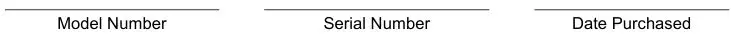 APWwyott Pass Through Toaster - Model Number, Serial Number & Date Purchased