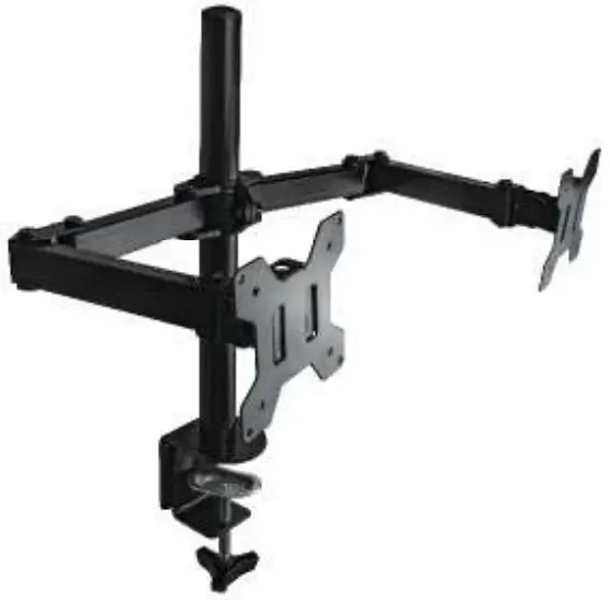 gembird MA DF2 01 Adjustable Desk 2 Display Mounting Arm