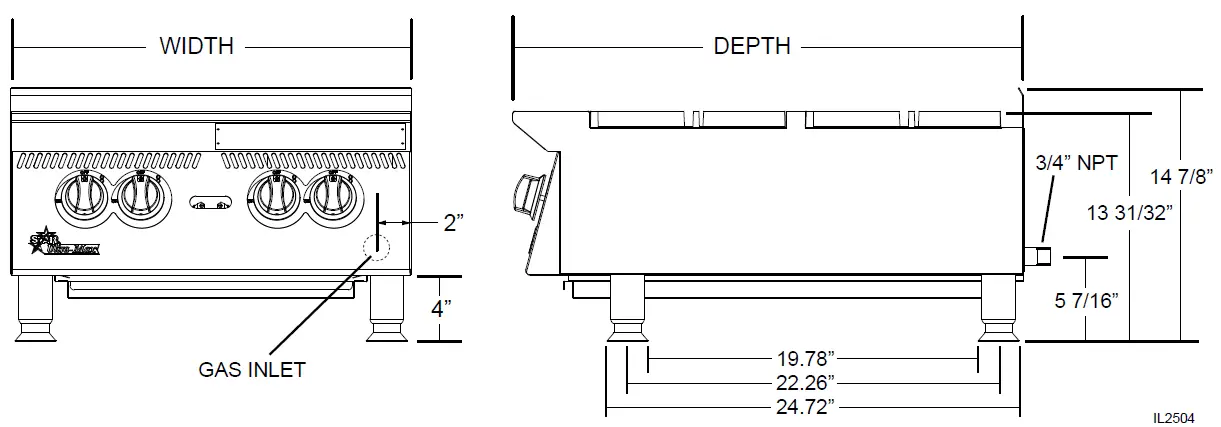 START-802HA-Ultra-Max-2-Burner-Gas-Hot-Plate-FIG-1