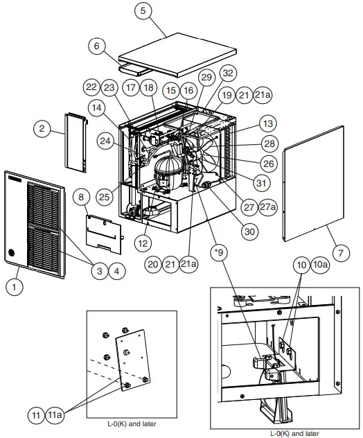 Main Assembly and Refrigeration Circuit